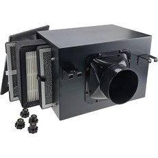 3겹 프리필터 활성탄 및 HEPA 필터 HVAC 시스템 냉난방 환기 기능이 있는 6인치 신선한 공기 흡입 인라인 박스