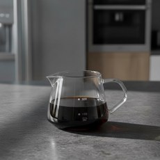 Sinaid 눈금 유리 서버 커피주전자