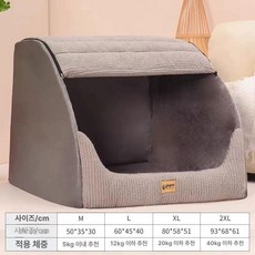 대형견 리트리버 시바견 외출복 패딩 실내복 반려견, M 5kg 이하, 1개, 더티그레이