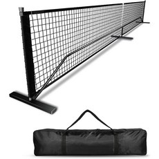 테니스 네트 그물 Pickleball Net Pickleball net 야외 피클 볼 라켓 랙 6.7 미터 휴대용 실내 및 실외, 검은색, 1개