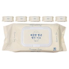케렌시아 생활을그리다 깨끗한 향균 행주티슈 캡형, 80개입, 6개