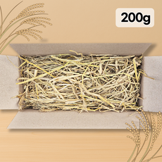 소량 볏짚 200g 지푸라기 월동자재 반려동물 보온재 삼겹살 바베큐용 볏집, 1박스