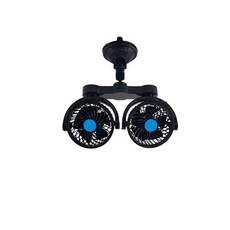 불쾌한 땀을 식혀주는 차량용 듀얼 흡착식 선풍기 버스선풍기 아빠선물 12V전원 승용차 여친선물 엄마선물 dew+3673qS, 비바B P000BGCE_12V 색상랜덤, 본상품선택