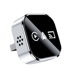 3in1 무선 Carplay 스마트 박스 MirrorLinK Carplay 안드로이드 자동 USB 동글 어댑터 유선 Carplay-무선 플러그 플레이 B, 실버 &amp; 블랙