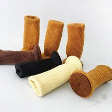 가구 바닥 보호 패드 원목 느낌 천 소재 의자 테이블 다리 씌우개 마루 흠집, 1개, 브라운