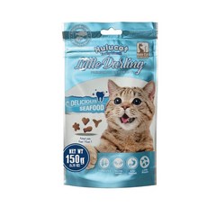 HULUCAT 貓用卡滋化毛潔牙餅, 海鮮, 150g, 1包