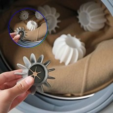 쌍문상회 세탁볼 화이트 구김방실리콘 먼지제거 대형