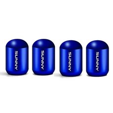 자동차 타이어 밸브 캡 외부 액세서리용 휠 스템 커버, 5. A-Blue, 1개