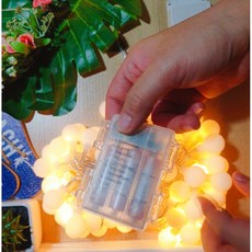LED小圓球燈串 防潑水聖誕婚禮裝飾燈, 1個, 電池款10公尺80個燈, 暖光