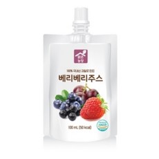 두레생협 야채 과일 카페 재료 여름 과채 착즙 주스 주스 음료 베리베리 주스 5개, 100ml
