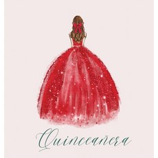 (영문도서) Quinceanera Guest Book with red dress Hardcover, Lulu and Bell, English, 9781839903199