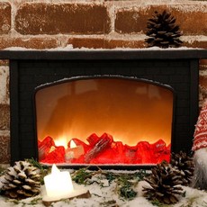 전자벽난로 모닥불 조명 무드등 실내 인테리어 램프 거실 침실 분위기 조명 따뜻한 감성 힐링, 1개