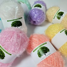 실감는삼촌 수세미실 8종 세트, 1개, 파스텔 8색 세트+백색1개