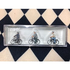 1:87 HO比例 德國 騎車 人物模型 小人偶 2cm 塑膠材質, 參考詳情頁