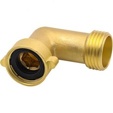 90도 물호스 엘보 RV용 손쉬운 그립 커넥터 내구성 강한 단단한 황동 식수호스 어댑터 야외 수도꼭지 호스 피팅 도시수입 연결용, 90 Degree