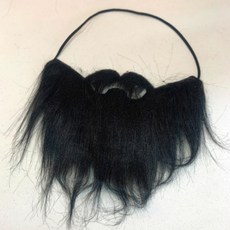 할로윈 파티용 가짜 수염 졸업사진 긴수염 분장 소품, 1개, 상세페이지 참조