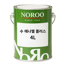 노루페인트 수 에나멜 플러스 유광 철재 목재 다용도 유성페인트, 백색, 1개, 4L