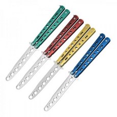 트레이닝 나이프 연습용 발리송 접이식 다용도칼 안전형, 블랙