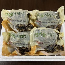 부드러운 시래기 무청 강원도 양구 펀치볼 삶은 시래기, 1개, 양구 펀치볼 200g x 5팩