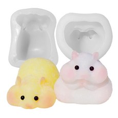 [마니랜드] 햄스터 몰드 2종 세트 / 햄찌 스퀴시, 1세트, 반투명