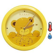 마이비 곰돌이 온습도계 (시계겸용), 1개