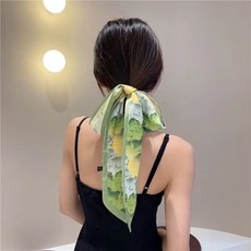 韓版油畫法式絲巾髮帶髮飾