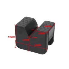 2025 신형 실용 자동차 리프트 잭 스탠드 패드 검정 고무 슬롯형 바닥 프레임 레일, 1