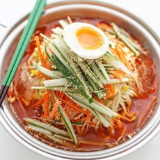 간편 냉면 냉 쫄면 밀키트 양념 비빔면 요리 2인분, 1개, 380g