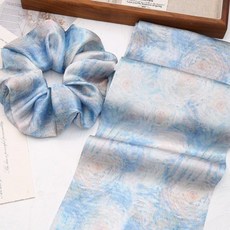 [유화 터치] 헤어핀부자재 리본만들기 새틴 헤어클립, 3. 흰색 단면 고무줄