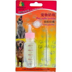 寵物來了 寵物奶瓶 (80ml/100ml) - 幼犬/幼貓適用 餵奶奶瓶套組, 1個, 寵物來了 寵物奶瓶三件組-粉50ml