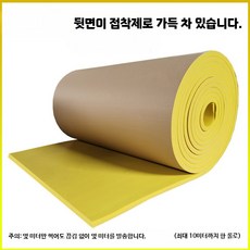 흡음재 방음재 차음재 방음 방음벽 셀프시공 셀프방음 녹음실 방음판 단열재, 1개, C. 옐로우 1mx1m