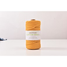 3mm 고급 마크라메실 순면우동사 100m 네트백 스트링 컬러우동실 코튼 브레이드 색실, 19-Mustard