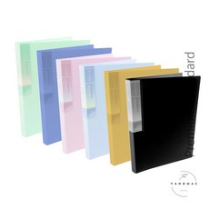 A4 클리어화일 40P HC257 흑색 브이앤맥 학생화일, 하늘