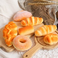 빵향가득 빵말랑이 베이커리 스퀴지 스퀴시 스트레스해소 볼, 1개, Bread color 네모난빵