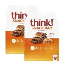 씽크 프로틴+ 150 칼로리 바 솔티드 캬라멜 10p 400g, 2개