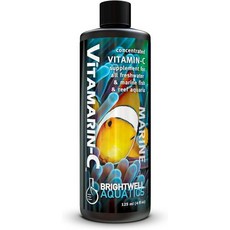 물고기 먹이 급여 해수어 영양 브라이트웰 아쿠아틱스 비타마린 C - 해양 수족관용 농축 비타민 보충제 250ml, 125 mL, 1개