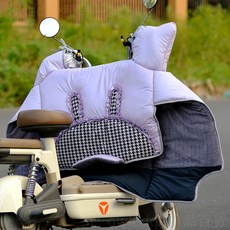 電動車擋風被 加絨加厚防風罩 防水防寒通用, 紫色+高端造型款+護脖