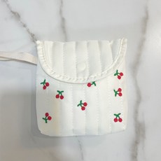 럭키웨이 귀여운 퀼팅 생리대 파우치 토끼 앵두