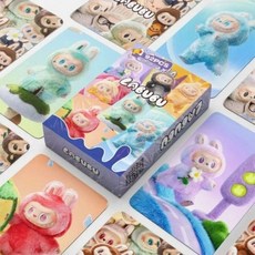 라부부 3세대 어린이 미니 카드 스티커 세트 92장 LOMO 카드, 카드 60장 + 스티커 32장