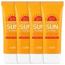 퍼펙트 썬크림 대용량 자외선차단제 톤업 선크림, 60ml, 4개