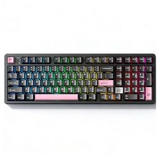 레오보그 Hi98C 프로 RGB 101 키 3모드 유무선 기계식 키보드, 블랙 팬텀 블랙, 바비축, 제조사축 블랙 팬텀 블랙, 바비축, 제조사축