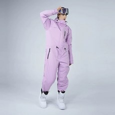 남녀공용 스키복 점프수트 스노우웨어 설상복 보드복 점프슈트 스키웨어 스노우보드복, E. 여성용 518 라일락 퍼플