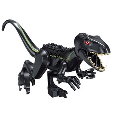 [알꿀밤-호환블럭-공룡] 77053 블랙 벨로시랩터, 1개