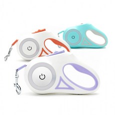 강아지 LED 자동 리드줄, 그린, 1개