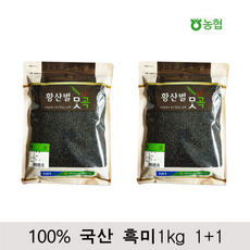 100% 국산 흑미 검정쌀 ( + ), 1kg, 1개