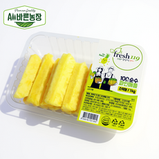 바로먹는 프레쉬119 골드 파인애플 1kg (스틱) 컷팅 슬라이스, 1개