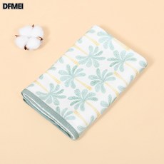 DFMEI 新款嬰兒包單純棉新生兒襁褓裹布初生寶寶產房包被包裹巾, 椰樹