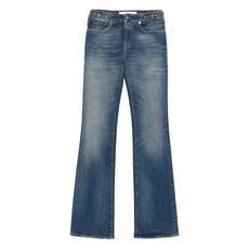 골든 구스 버클 장식 플레어 진