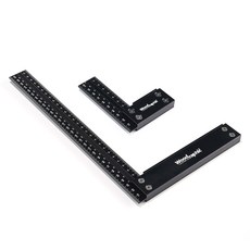 [우드래픽 정품] 100mm + 300mm 직각오차 0.008mm 프리미엄 정밀직각자 Made in Korea MCT 초정밀가공, 1개
