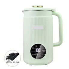 全自動破壁機 多功能預約免過濾豆漿機 料理機, 青綠色DJ001〖美規三插頭110V〗